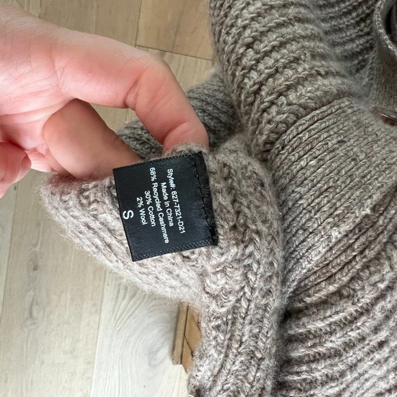 *SOLD* Jenni Kayne Cashmere Cocoon Cardigan in Taupe sz Small - Picture 7 of 7